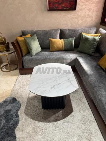 طاولة قهوة عصرية من السيراميك الإيطالي - 2