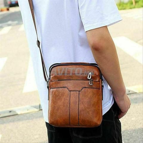 حقيبة من الجلد الصناعي للرجال ، حقيبة سفر عملية - 2