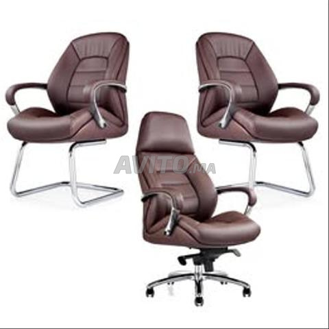 طقم كراسي جلد صناعي - 2