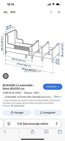 Chambre à coucher enfant IKEA Busunge évolutive - 2