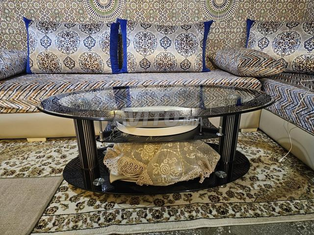 Table en verre 1m - 2