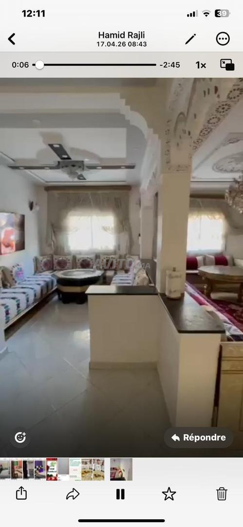 Appartement à louer avec Rahn 18 million loyer 600 dh