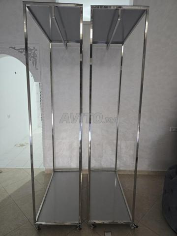 Portants vêtements inox neufs - 2