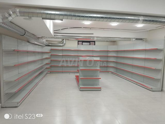 رفوف معدنية صفراء * رمادية - 2