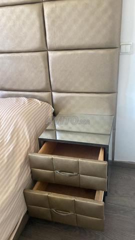 سرير 1م60 × 2م مع لوح رأسي - 2