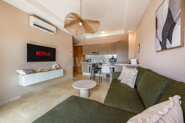 Joli studio Rez de jardin bien meublé à vendre