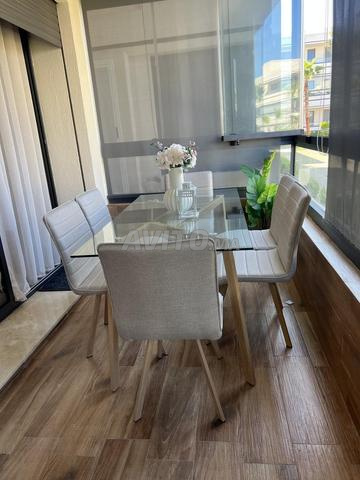 طاولة طعام مع 6 كراسي - 2