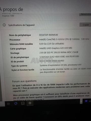 PC DELL i5-8265U - 2