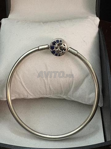 سوار باندورا من الفضة 925 والياقوت