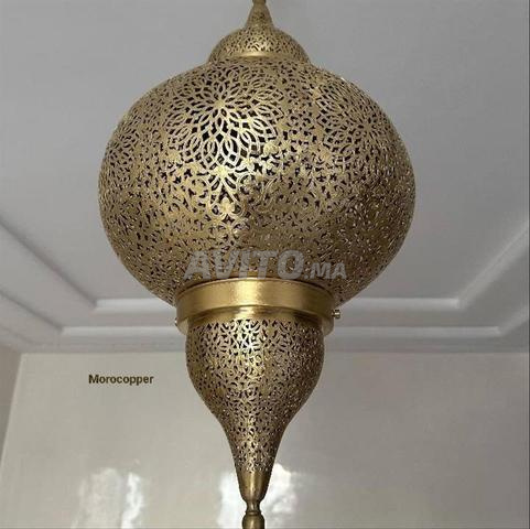 Lustre élégant en laiton authentique - 2