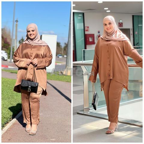 Ensemble "صدفة" nouvelle robe, élégant et de qualité supérieure en satin - 2