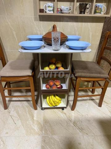 Coin café et table en céramique italienne et bardage - 2