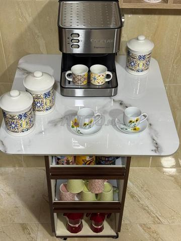 طاولة قهوة فاخرة من السيراميك الإيطالي والبارداج - 2