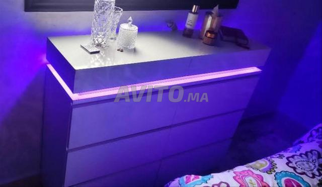 Commode moderne avec 6 tiroirs et LED... Élégance et organisation ✨
