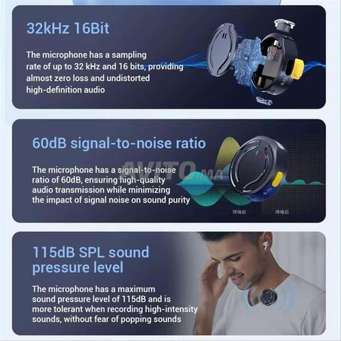 ميكروفون لافالير لاسلكي مع علبة شحن - 2