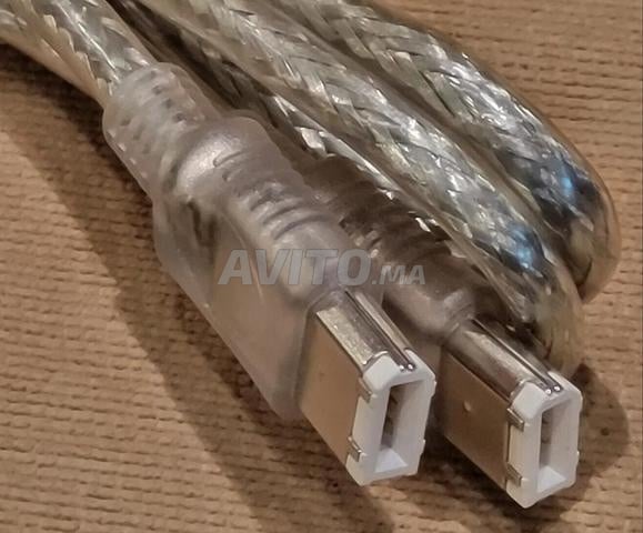 كابل فايرواير 6 دبوس إلى 6 دبوس فضي مضفر