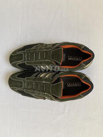 Geox UOMO SNAKE - شباشب - رمادي داكن/أبيض ناصع - 2