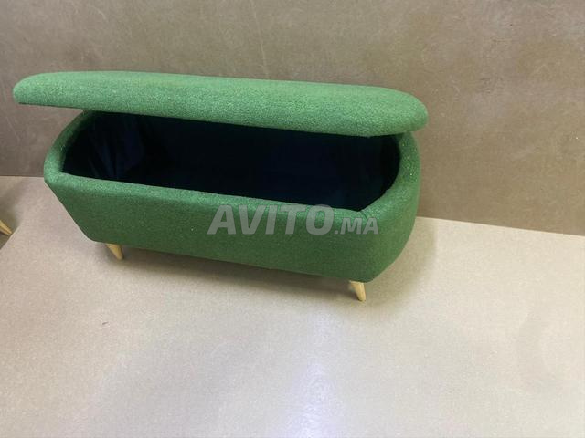 Poufs "Gongemon" tissu bouclette - 2