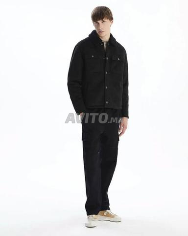 XSIDE جاكيت سويدي صناعي 🖤 مقاس 3XL - 2