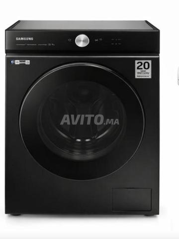 ثلاجة وغسالة سامسونج سوداء 11 كجم