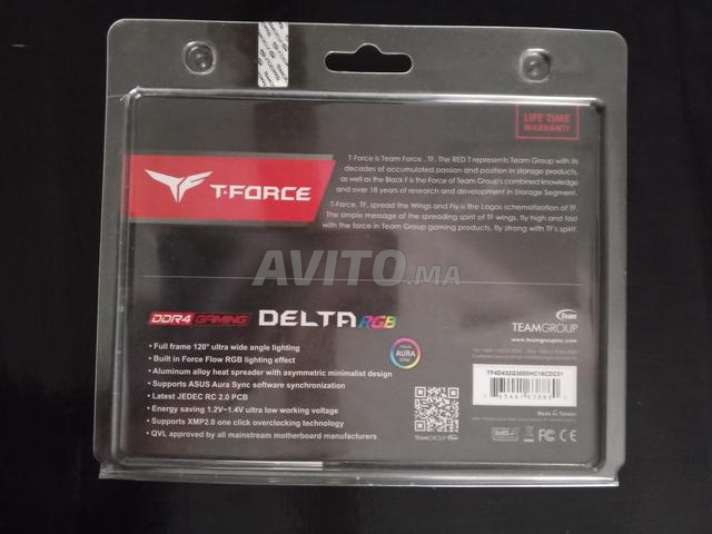 32 Go (2x16) RAM DDR4 Emballé Blanc RGB T-FORCE - 2
