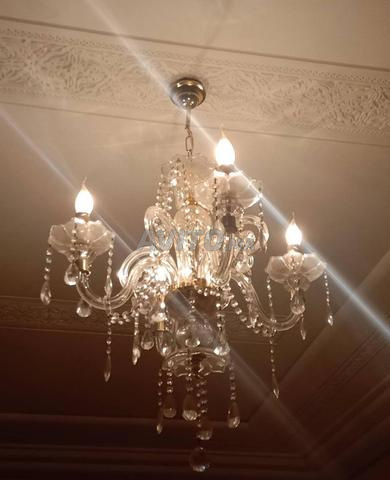 ثريا كريستال 4 لمبات – بحالة جيدة - 2