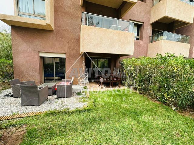 شقة رائعة في الطابق الأرضي بحديقة في إقامة بريستيجيا جولف - 2