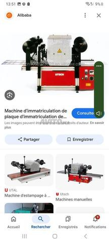 Machine imprimante plaque immatriculation - 2