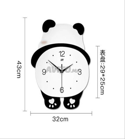 ساعة حائط بتصميم باندا لطيف - 2