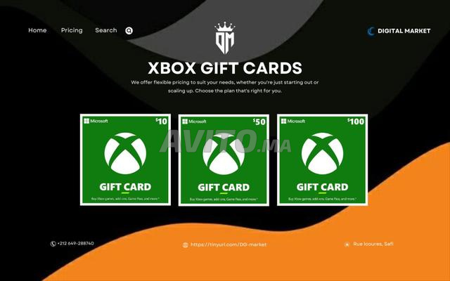 بطاقة هدايا Xbox / بطاقة هدايا Xbox / Xbox