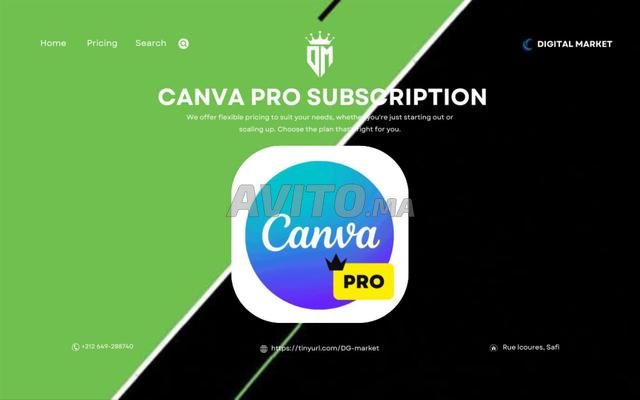 كانفا برو / اشتراك كانفا / كانفا