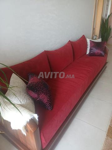 Salon en bois massif acajou