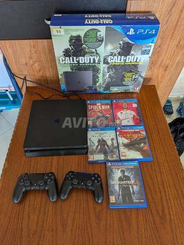 بلاي ستيشن 4 سليم أونلاين 1 تيرابايت مع 5 أقراص