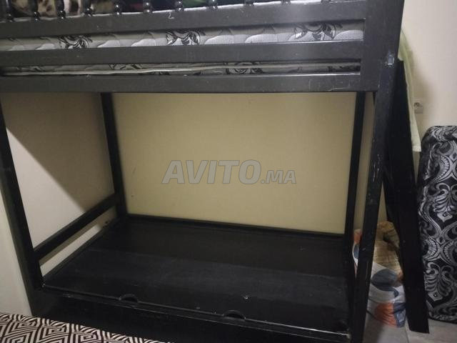 سرير بطابقين بطول 1.60 وعرض 90