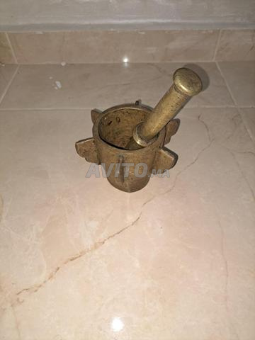 Mortier en cuivre ancien - 2