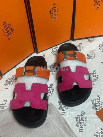 صندل هيرميس من جلد طبيعي HR6322 - 2