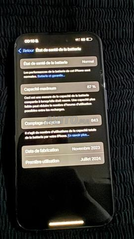 iPhone 15 Pro 128Go Excellent État