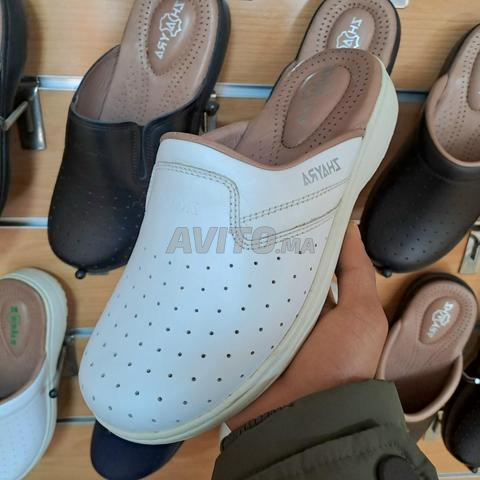 صندل طبي للرجال 💯 جلد مريح للقدم - 2