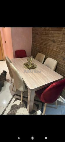 غرفة طعام 6 كراسي من إم دي إف - 2