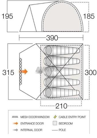 Tente Cragmor 500 (neuve) - 2