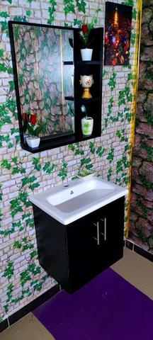 مغسلة خزانة مرآة