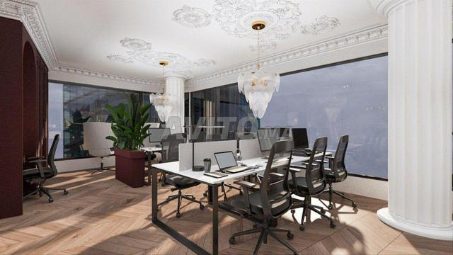 Luxueux bureau meublé style art déco, CFC