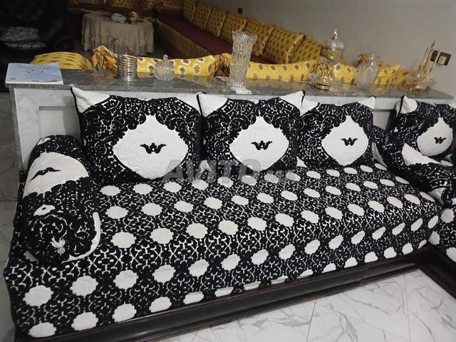 بيع غرفة جلوس مخملية محفورة تركية الصنع - 2