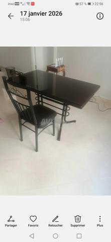 Table à manger avec 2 chaises - 2
