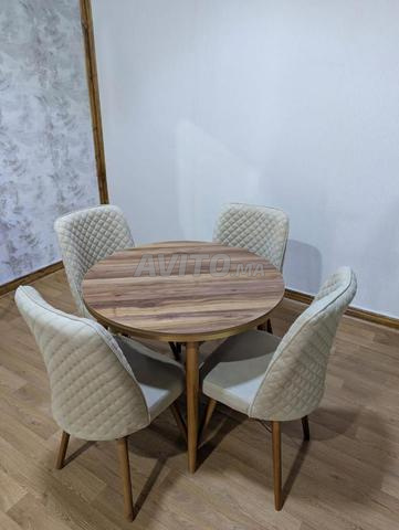 Table basse ronde Mongy en bois MDF 90 cm - 2