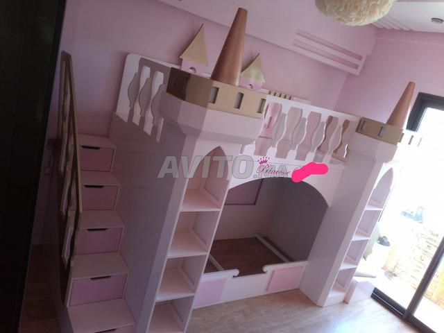 سرير علوي سوبر بوز قلعة روزني جولد مع زحليقة - 2