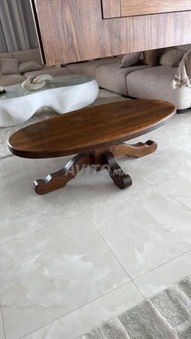 طاولة قهوة خشب صلب - 2