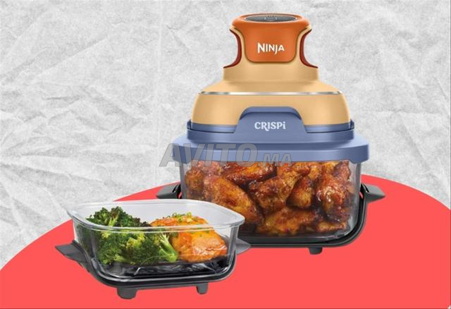 مقلاة هوائية نينجا CRISPi زجاجية بدون زيت - 2