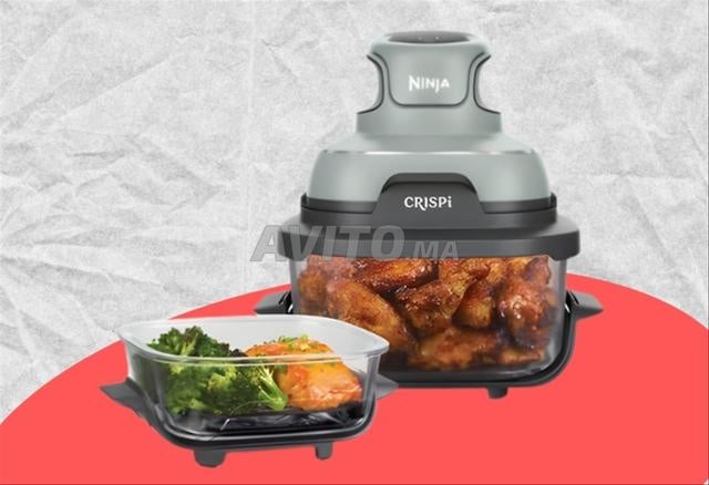 مقلاة هوائية نينجا CRISPi زجاجية بدون زيت