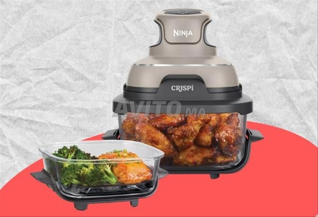 مقلاة هوائية نينجا CRISPi زجاجية بدون زيت
